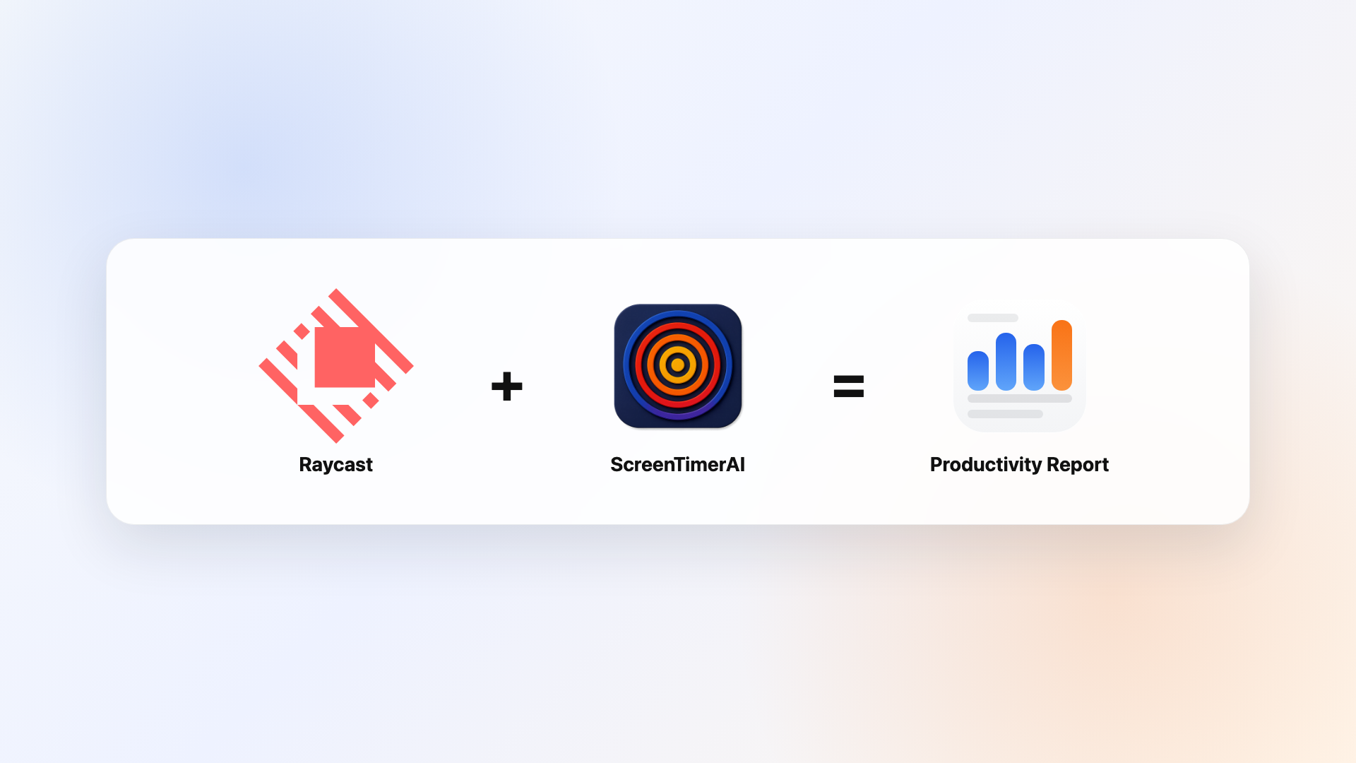 Raycast plus ScreenTimerAI equals a productivity report